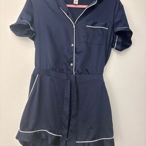 Navy Blue Women's Sleepwear Set